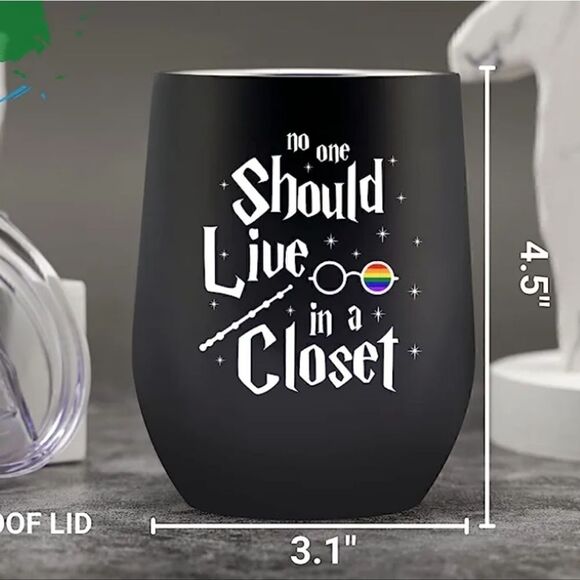 Onebttl Gay Pride Stuff, LGBTQ Insulated Tumbler - Picture 2 of 7